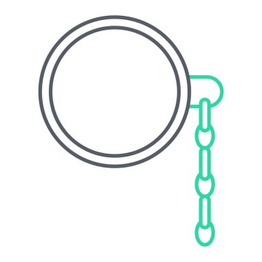 Zincir simgesi. ağ için halat vektör simgelerinin özet çizimi