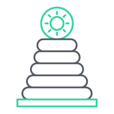 Bir piramit simgesinin vektör çizimi