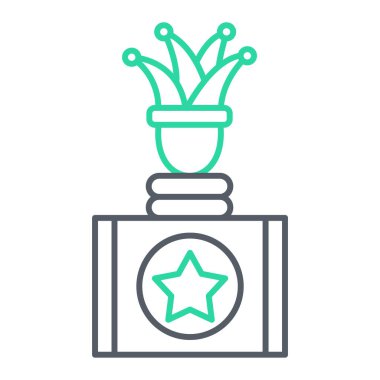 Ödül ikonu. Web için madalya vektör simgelerinin özet çizimi