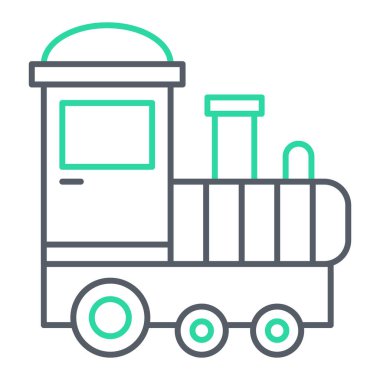 tren simgesi vektör illüstrasyonu