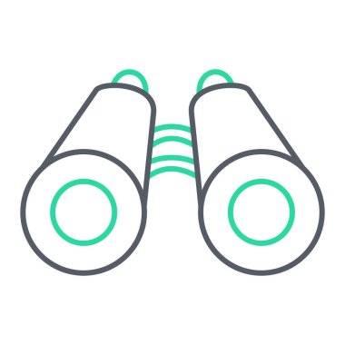 dürbün simgesi. vektör illüstrasyonu