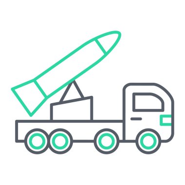 Kargo kamyonu simgesinin vektör çizimi