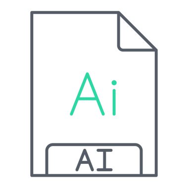 dosya biçimi simgesi, vektör illüstrasyonu