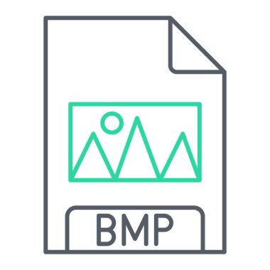 Dosya biçim simgesinin vektör illüstrasyonu