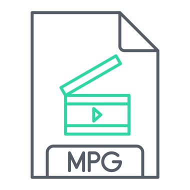 Dosya biçim simgesinin vektör illüstrasyonu