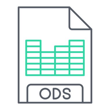 Dosya biçim simgesinin vektör illüstrasyonu