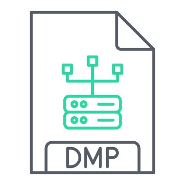 dosya biçimi simge vektörü. İnce çizgi işareti. izole edilmiş sınır sembolü çizimi
