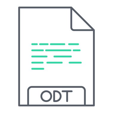 dosya biçimi simgesi, vektör illüstrasyonu