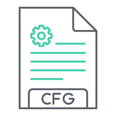 dosya biçimi simgesi, vektör illüstrasyonu