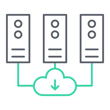 Bulut hesaplama. Web simgesi