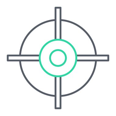 hedef simge vektör illüstrasyonu