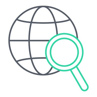 Küresel simge vektör illüstrasyonu