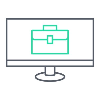 evrak çantası ikonu vektör illüstrasyonu