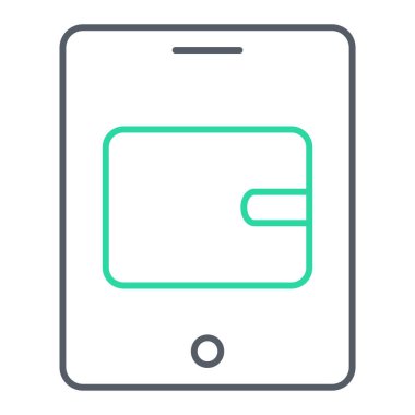 Kredi kartı ikonu vektör illüstrasyonu