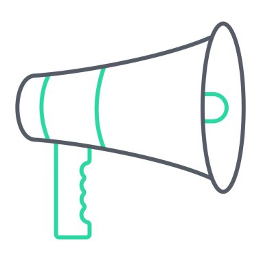 megafon ikonu. ağ için hoparlör vektör simgelerinin çizgi film çizimi