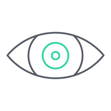 Göz simgesi vektör illüstrasyonu