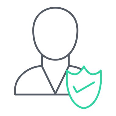 kalkan ikon vektör illüstrasyonu