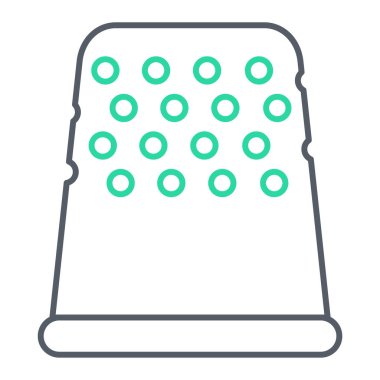 Bir havlu simgesinin vektör illüstrasyonu