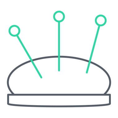 Dikiş. Web simgesi basit illüstrasyon