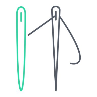 Tek izole çizgi simgesinin vektör illüstrasyonu