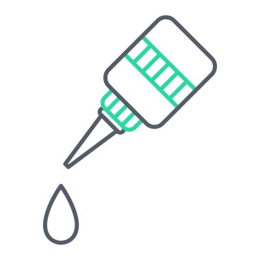 Şırınga simgesinin vektör illüstrasyonu