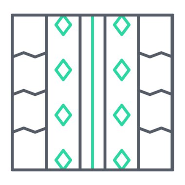 Modern b 'nin vektör illüstrasyonu kapı simgesinden yoksun