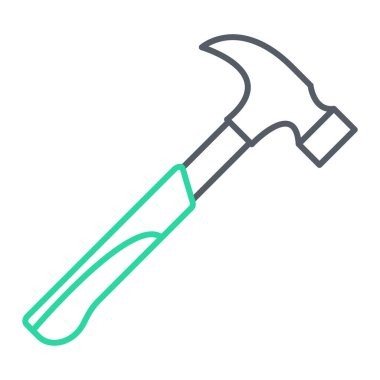 Çekiç ikonu vektör illüstrasyonu