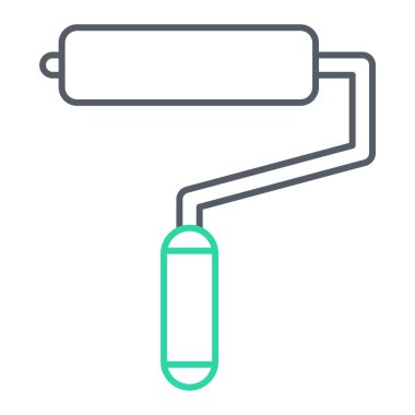 Boya silindiri ikonu. vektör illüstrasyonu