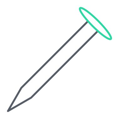 Tek izole edilmiş bıçak simgesinin vektör illüstrasyonu