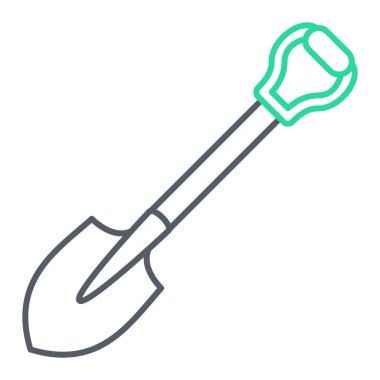 Kürek ikonu. vektör illüstrasyonu