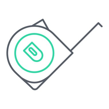 Bir elektrik süpürgesinin çizgi simgesinin vektör çizimi