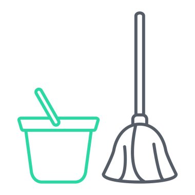 Temizlik servisi tasarımı, vektör illüstrasyon eps10 grafiği