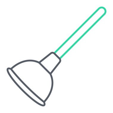 Süpürge simge vektör çizim