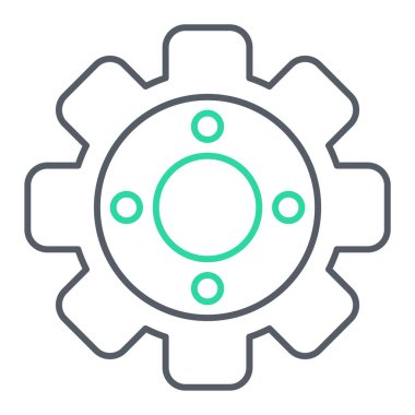 cogwheel vektör simgesi düzenlenebilir çizgi simgeleri ağ ve mobil için