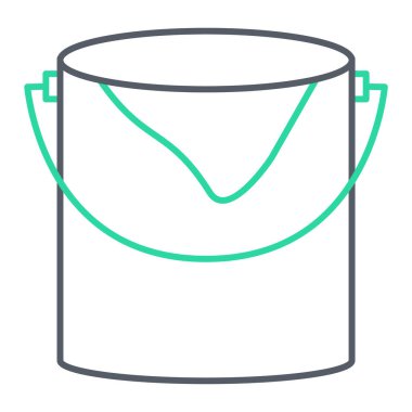 kova simgesinin vektör illüstrasyonu