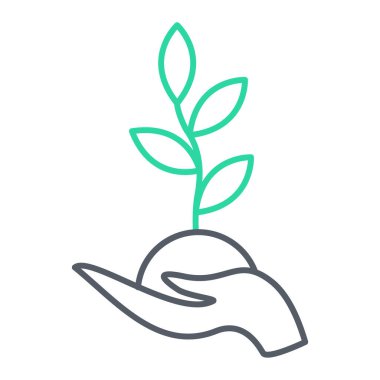 bitki simgesi vektör illüstrasyonu