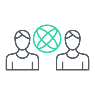 İnsan simgesinin vektör illüstrasyonu