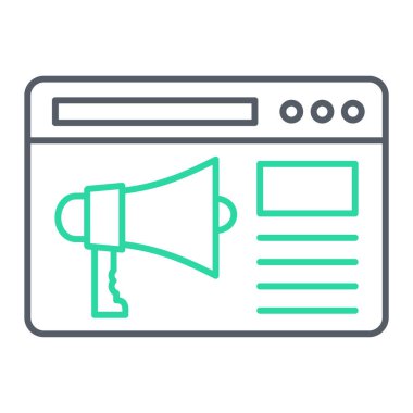 Web sitesi simgesi. vektör illüstrasyonu