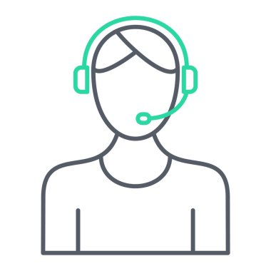 Çağrı merkezi ikon vektör illüstrasyonu