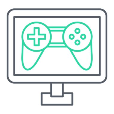 gamepad simgesi vektör illüstrasyonu