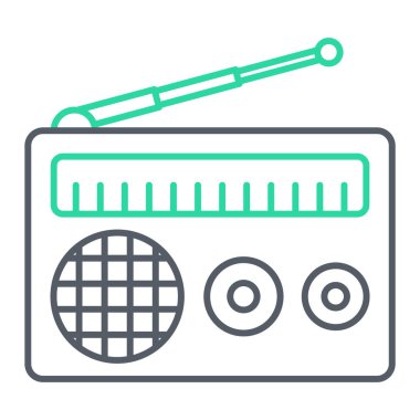 Müzik simgesi vektör illüstrasyonu