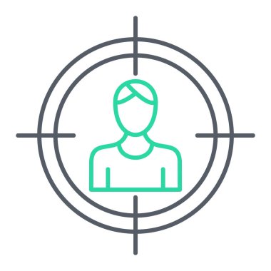 hedef simge vektör illüstrasyonu