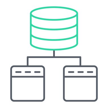 veritabanı simgesi çizimi