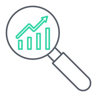 Arama çubuğu grafik simgesi. İnce çizgi çizimi. İş sembolü. vektör değiştirilebilir vuruş