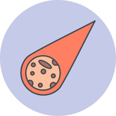 Roket. Web simgesi basit illüstrasyon