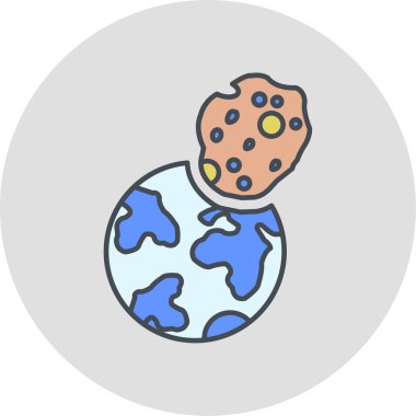 Toprak. Web simgesi basit illüstrasyon