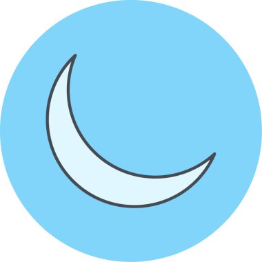 Ay simgesi, vektör illüstrasyonu