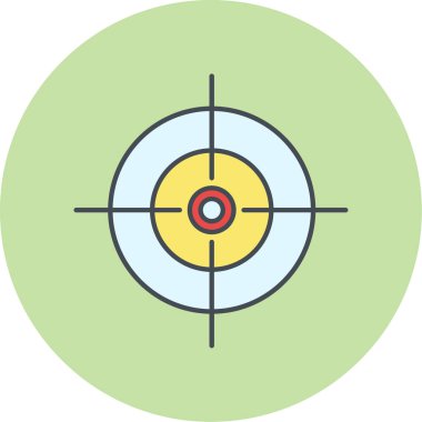 hedef simge vektör illüstrasyonu