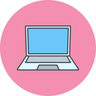 laptop vektör simgesi modern illüstrasyon