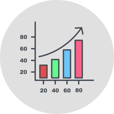 iş grafiği vektör illüstrasyonu